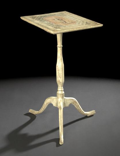 Appraisal: Continental Polychromed Occasional Table mid- th century in the neoclassical