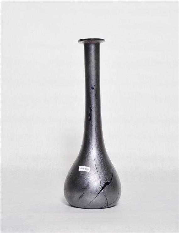 Appraisal: LOETZ attributed to VASE circa Violet glass with grey patina