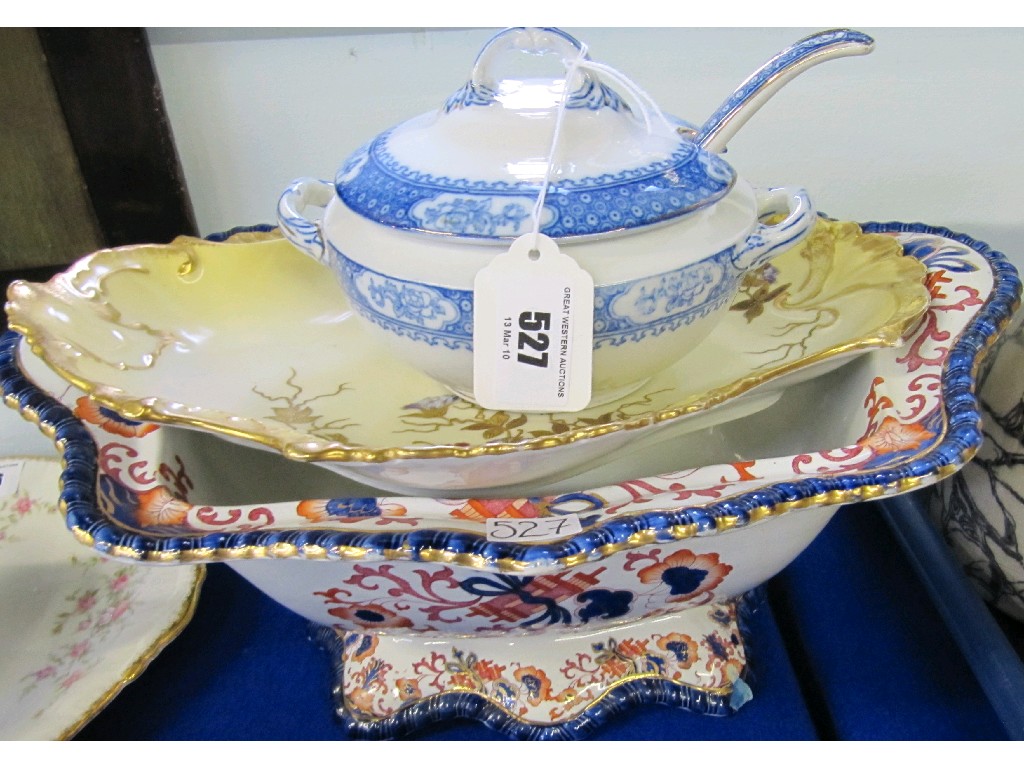 Appraisal: Lot comprising Doulton Burslem Nanking tureen lid missing a Limoges