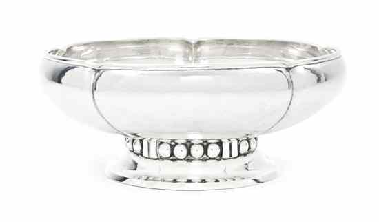 Appraisal: An American Arts Crafts Sterling Silver Footed Bowl Kalo Chicago