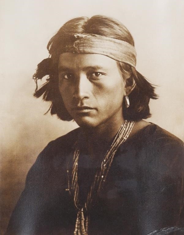 Appraisal: KARL MOON NAVAHO BOY PHOTOGRAPHKarl Carl Moon American - Biyazh