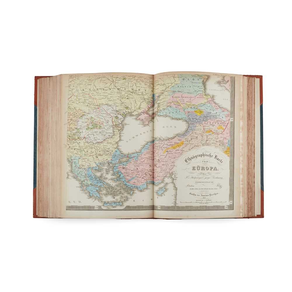 Appraisal: GERMAN ATLAS BERGHAUS DR HEINRICH Physikalischer Atlas Gotha von Justus