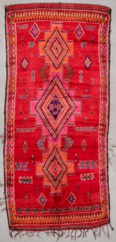 Appraisal: Vintage Moroccan Rug ' '' x ' '' Vintage Moroccan