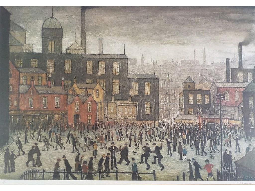 Appraisal: LAURENCE STEPHEN LOWRY - ARTIST SIGNED LIMITED EDITION COLOUR PRINT