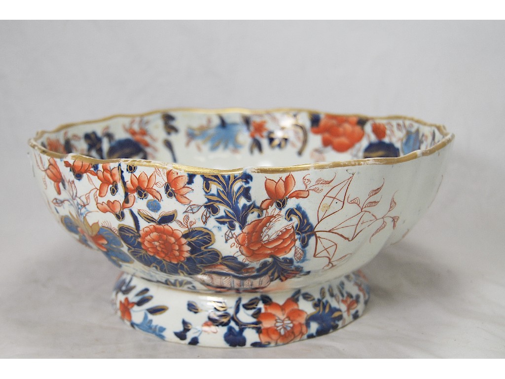 Appraisal: An early th century Ironstone punch bowl decorated in the