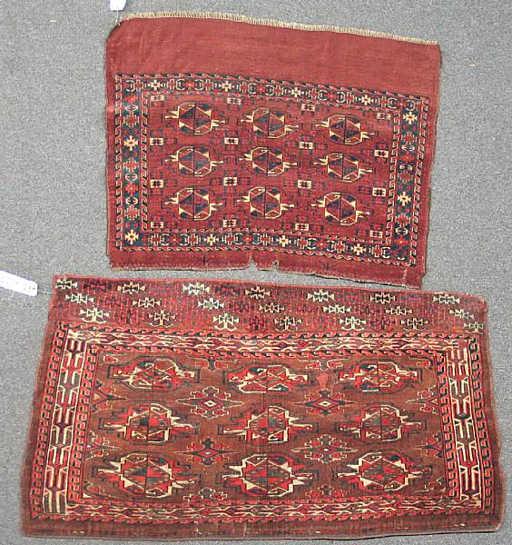 Appraisal: Two Turkoman chuvals size approximately ft x ft in and