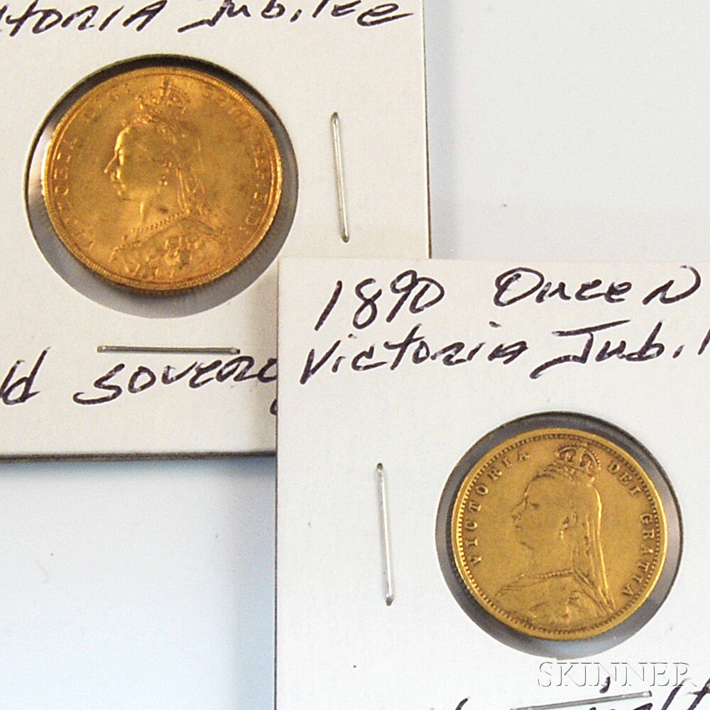 Appraisal: Jubilee Sovereign and Jubilee Half Sovereign Gold Coins Estimate -