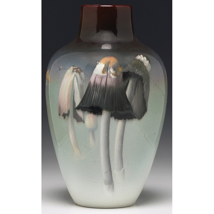 Appraisal: Rookwood vase shouldered shape in an Iris glaze with a