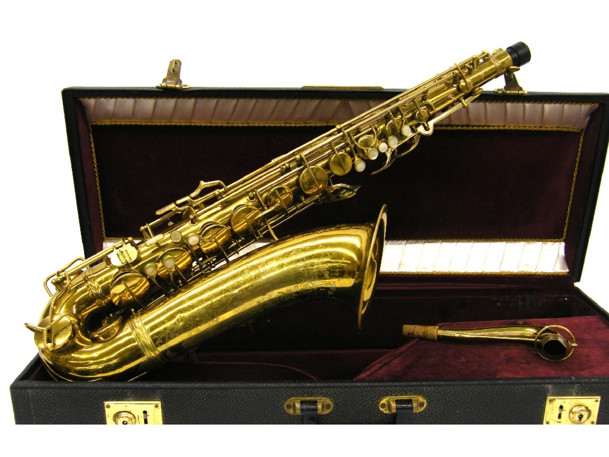 Appraisal: C G Conn gold lacquered tenor saxophone circa ser no