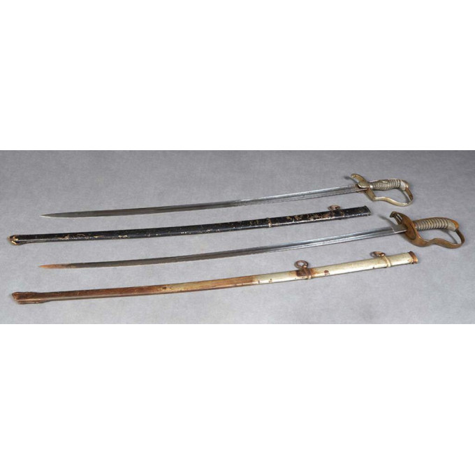 Appraisal: Two German Army Swords late th c one with a