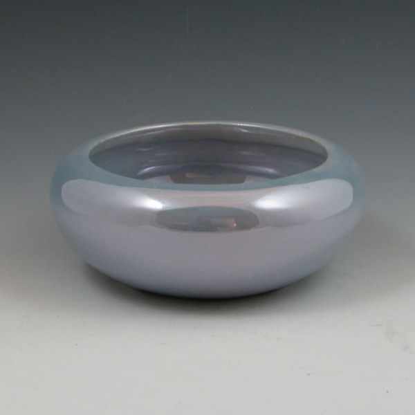 Appraisal: Weller Luster bowl in light blue Marked WELLER Excellent condition