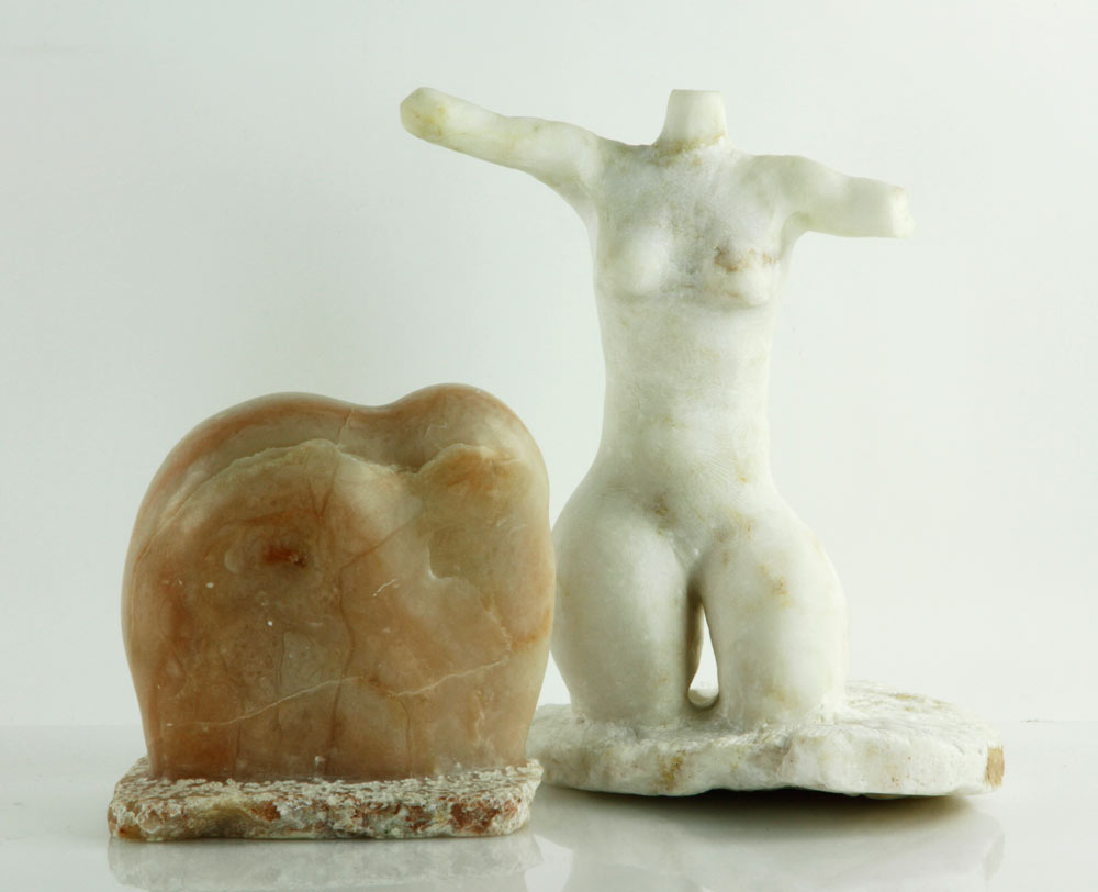 Appraisal: - Two Marble Sculptures Lot of two marble sculptures torso