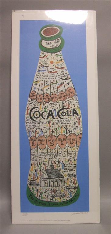 Appraisal: REV HOWARD FINSTER AMERICAN - MR COKE ENDLESS CIRCLE Print