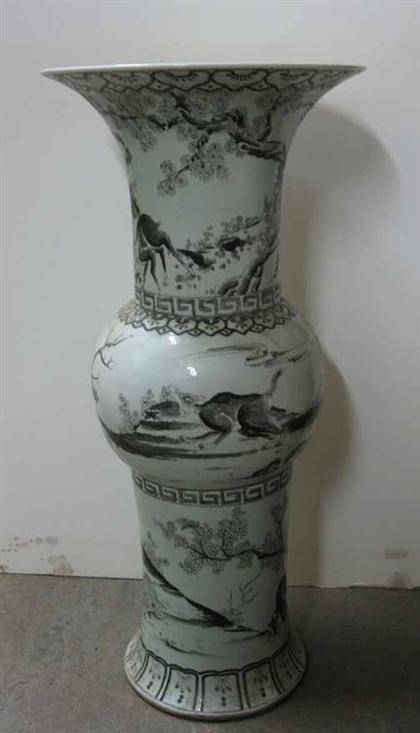 Appraisal: Chinese porcelain floor vase H in