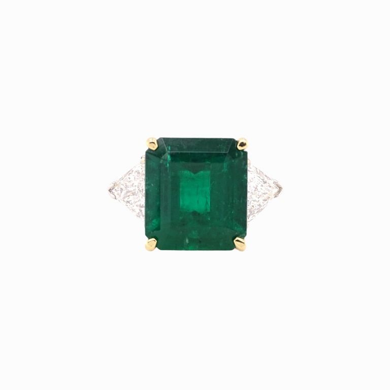 Appraisal: Estate ct Emerald And ct Diamond Ring Estate ct Emerald