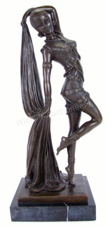 Appraisal: After Dimitri Haralamb Chiparus Romania France - Art Deco bronze