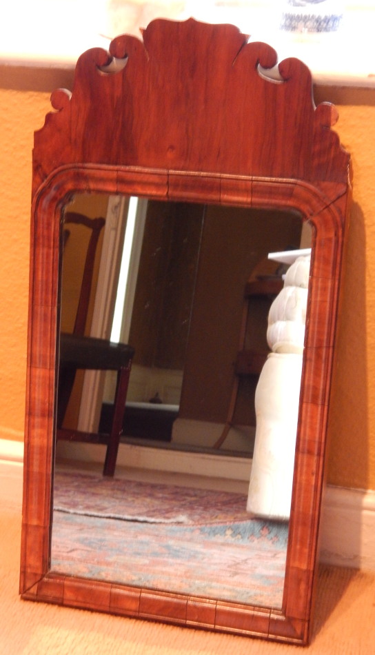 Appraisal: A George III mahogany fret frame the later rectangular plate