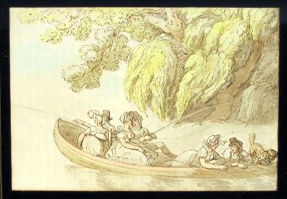 Appraisal: pieces Rowlandson Thomas Hand-Colored Engravings English Caricature Prints Woodward George