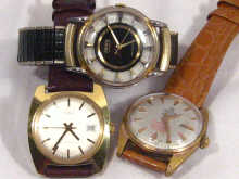 Appraisal: A mixed lot comprising a gold plated Timex gents wristwatch