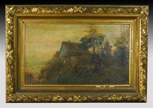 Appraisal: HENRY J SANDHAM Canadian - BAKER'S COTTAGE BY THE SEA