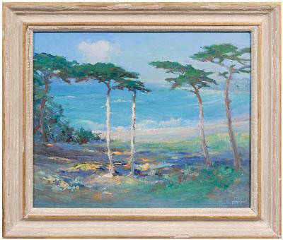 Appraisal: Frank M Moore California painting Frank Montague Moore Carmel California