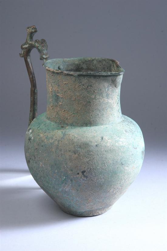 Appraisal: ROMAN BRONZE JUG circa st century A D - in