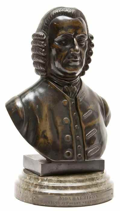 Appraisal: Harrison John - Bronze bust of Harrison c x x