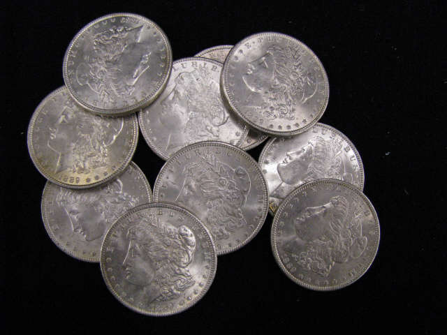 Appraisal: Lot of Morgan Silver Dollars uncirculated