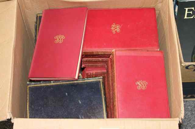 Appraisal: A COLLECTION OF MISCELLANEOUS BOOKS including leather bound volumes of