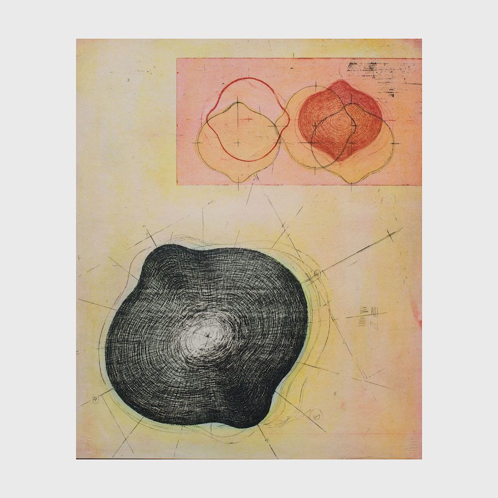 Appraisal: John Monti b Lemon Float Lithograph in colors with etching