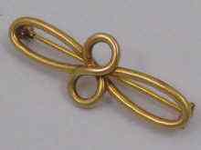 Appraisal: A Russian hallmarked carat gold brooch approx cm long St