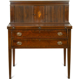 Appraisal: A Federal Style Mahogany Desk th Century Height x width