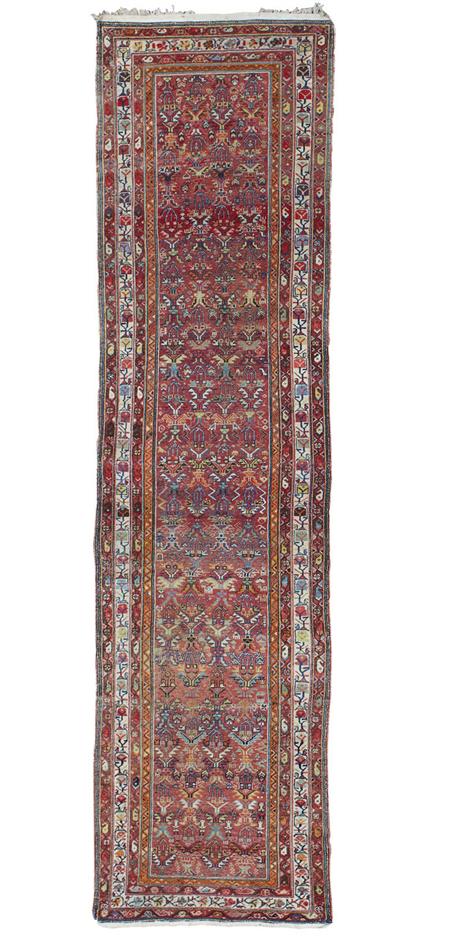 Appraisal: NORTHWEST PERSIAN RUNNER LATE TH CENTURY the red field with