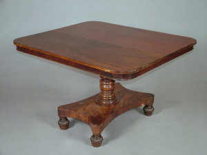 Appraisal: A mahogany breakfast table th century and later elements the