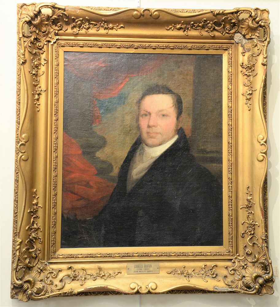 Appraisal: Attributed to John Wesley Jarvis English American - portrait of