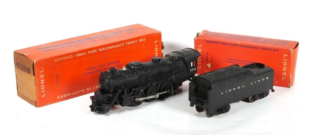 Appraisal: LIONEL GAUGE STEAM LOCOMOTIVE AND TENDER - - Locomotive Steam