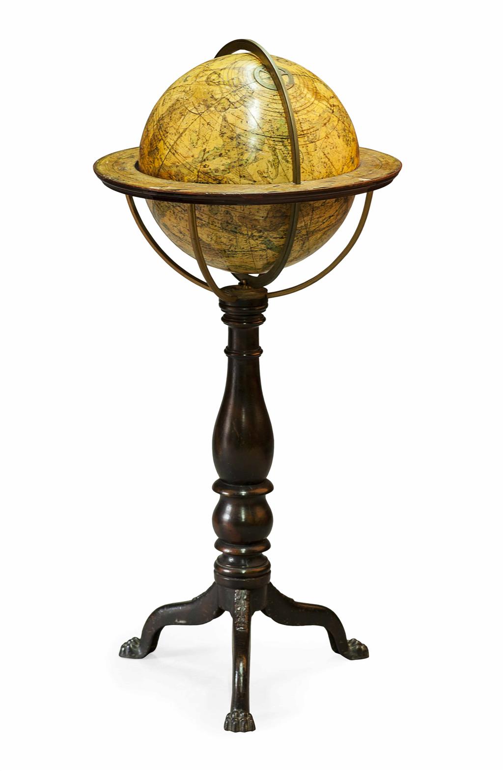 Appraisal: IN CELESTIAL GLOBE BY DONALDSONS CIRCA on a baluster turned