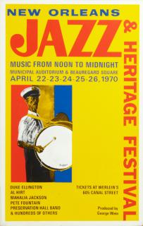 Appraisal: Pair of Jazz and Heritage Festival Posters from the first