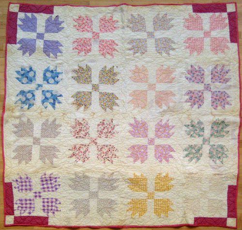 Appraisal: Four pieced quilts ca made by Mary Clark Scranton PA