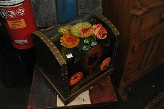 Appraisal: A HAND PAINTED WOODEN CHEST