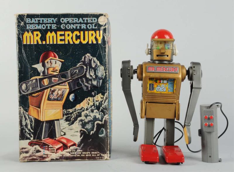 Appraisal: Japanese Tin Litho Mr Mercury Robot O B Battery -