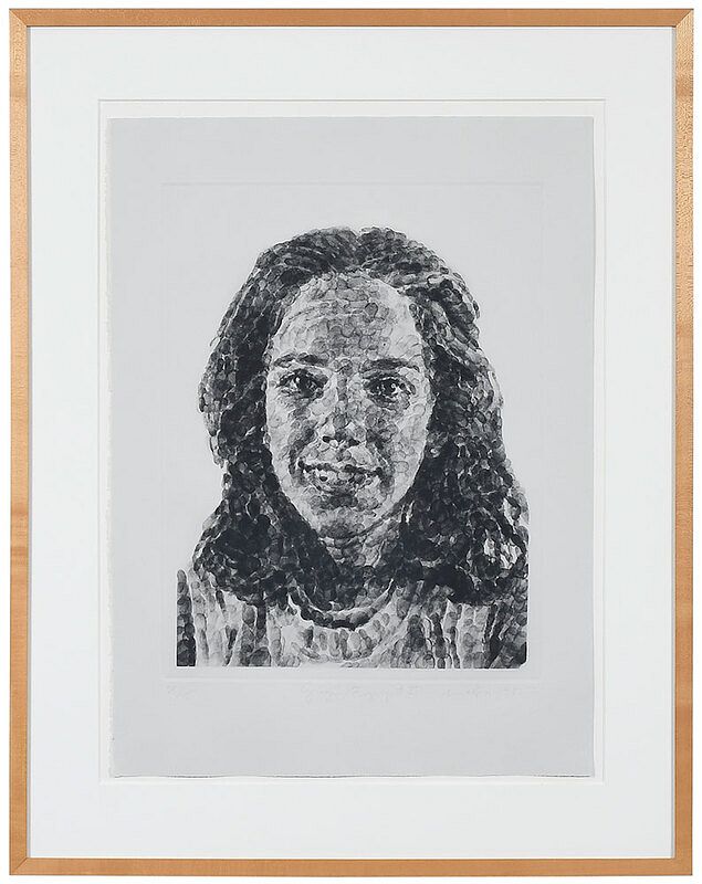 Appraisal: Chuck Close New York born Georgia Fingerprint II edition signed