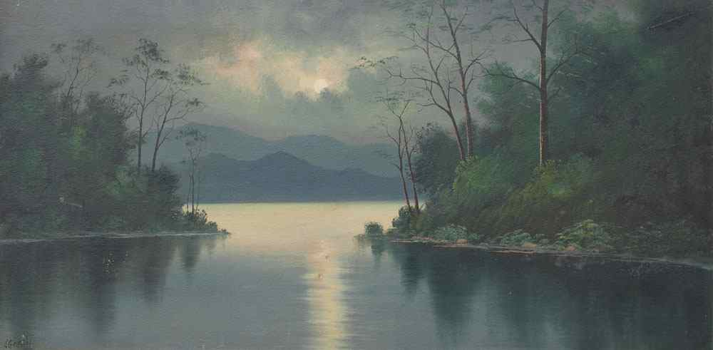 Appraisal: GRIFFITH Lorenz American - ''Moonlight Lake Lure N C ''