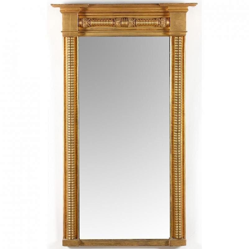 Appraisal: American Late Classical Pier Mirror circa s nice projecting molded