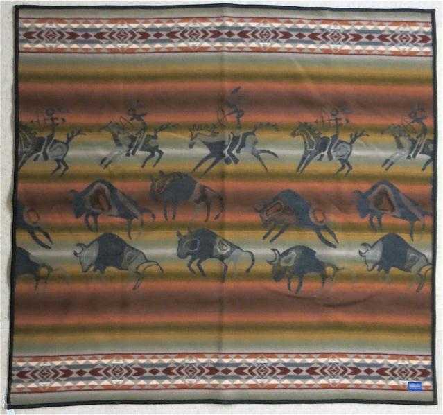 Appraisal: PENDLETON WOOLEN BLANKET Pendleton Woolen Mills Pendleton Oregon with Indian