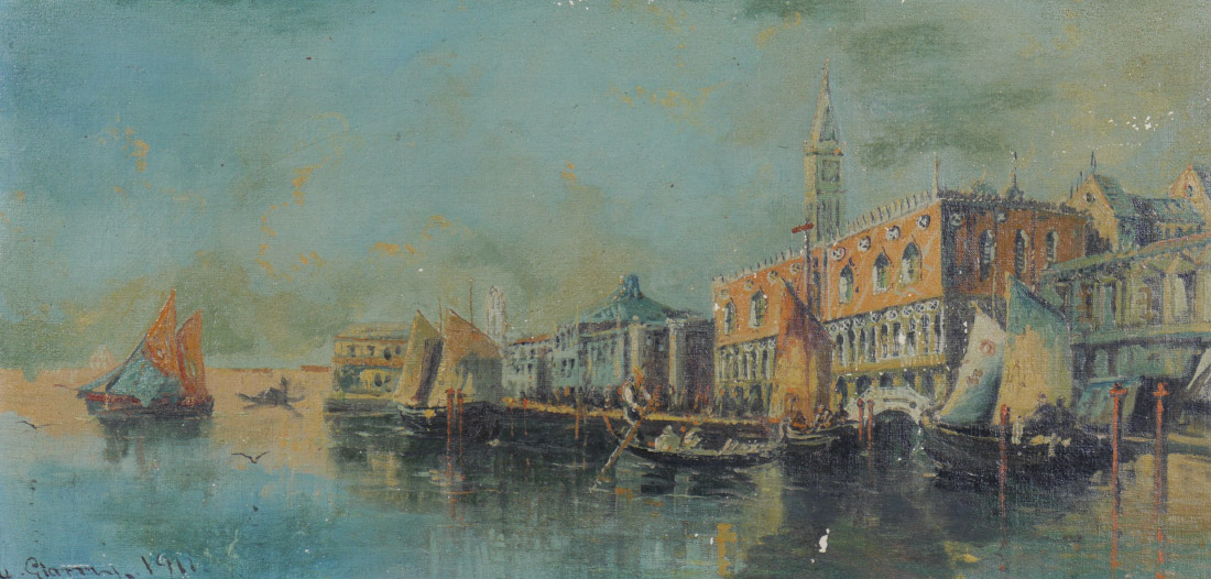 Appraisal: GIANNI Umberto Italian th th Centuries On the Grand Canal