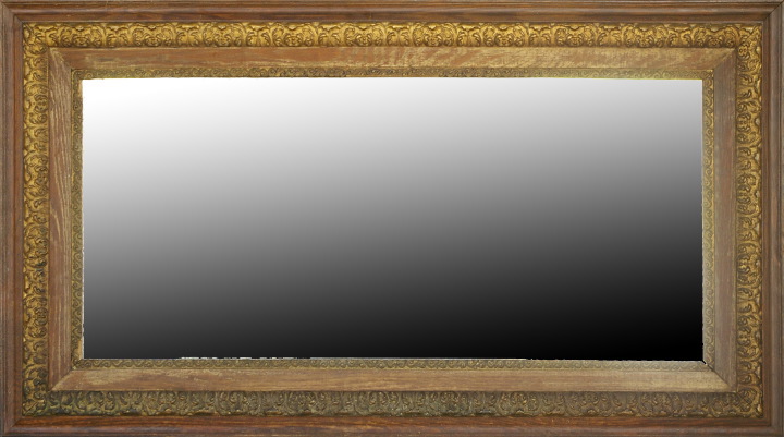 Appraisal: American Giltwood Plaster and Oak Overmantel Mirror fourth quarter th