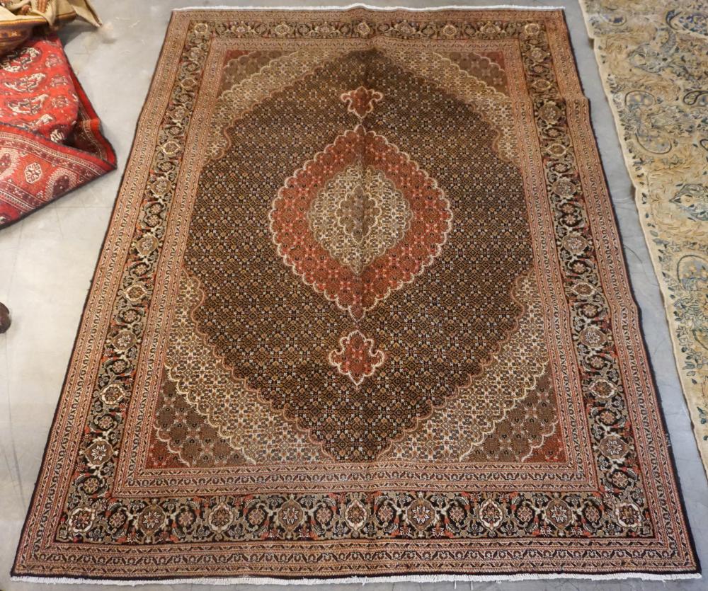 Appraisal: Tabriz Partial Silk Rug ft in x ft in