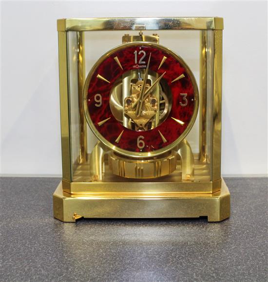 Appraisal: Sale Lot A Swiss Brass Atmos Clock Height inches -