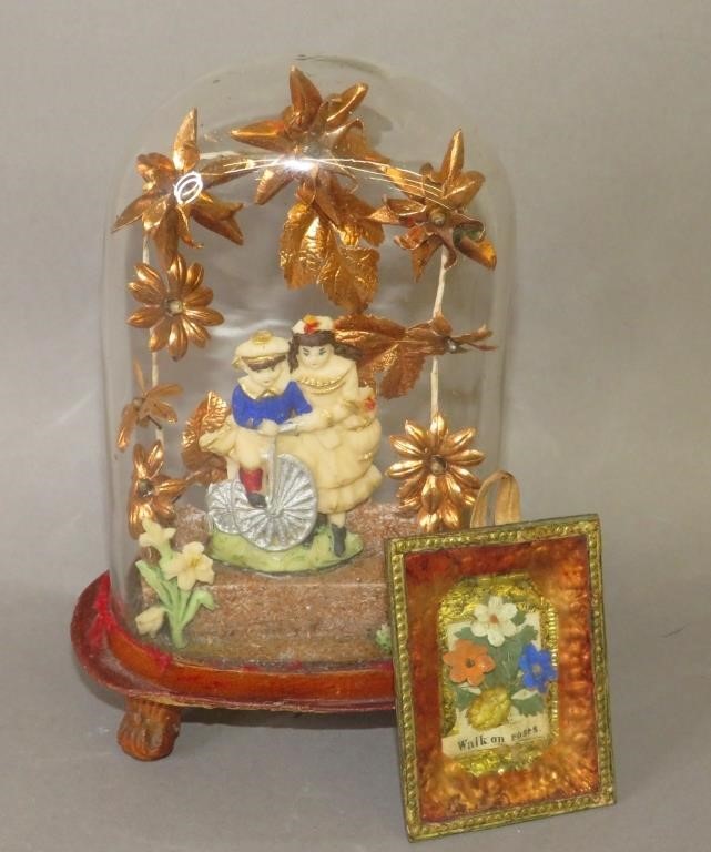 Appraisal: WAX VALENTINESca Victorian era both German or French imported wax